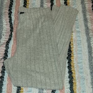 SHEIN Gray Ribbed Pajama Pants